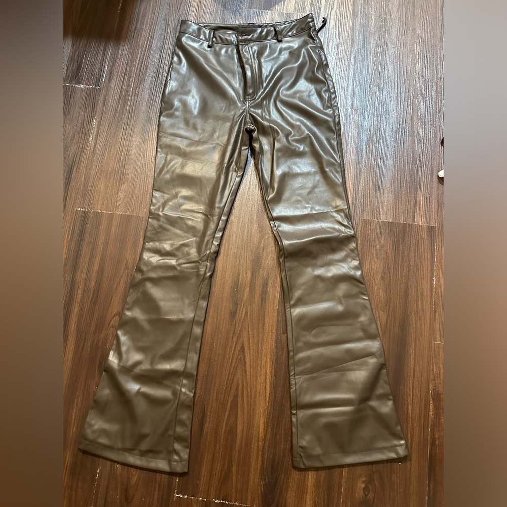 Motel Rocks Brown Pleather Pants